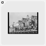 アートポストカード-Concrete Miners
 - ラッセル リー Postcard.