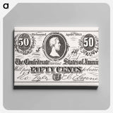 アートパネル-Confederate Fifty Cents
 - ボストン公共図書館 Canvas.