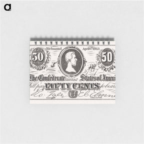 アートメモ帳-Confederate Fifty Cents
 - ボストン公共図書館 Memo.