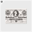 アートポストカード-Confederate Fifty Cents
 - ボストン公共図書館 Postcard.