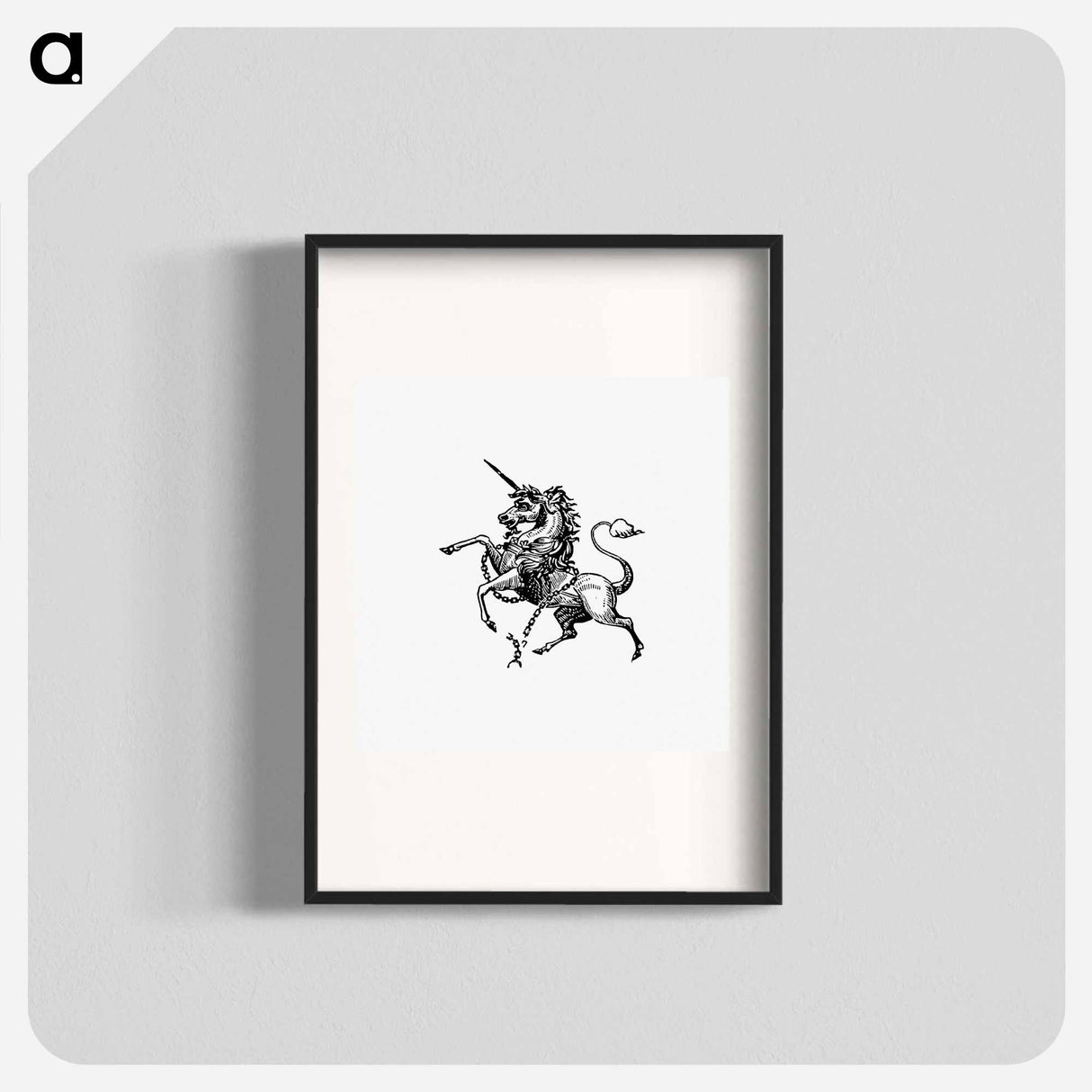 アートポスター-Unicorn Engraving
 - 大英図書館 Poster.