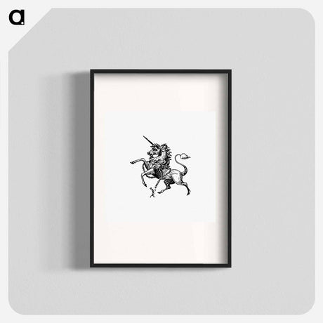 アートポスター-Unicorn Engraving
 - 大英図書館 Poster.