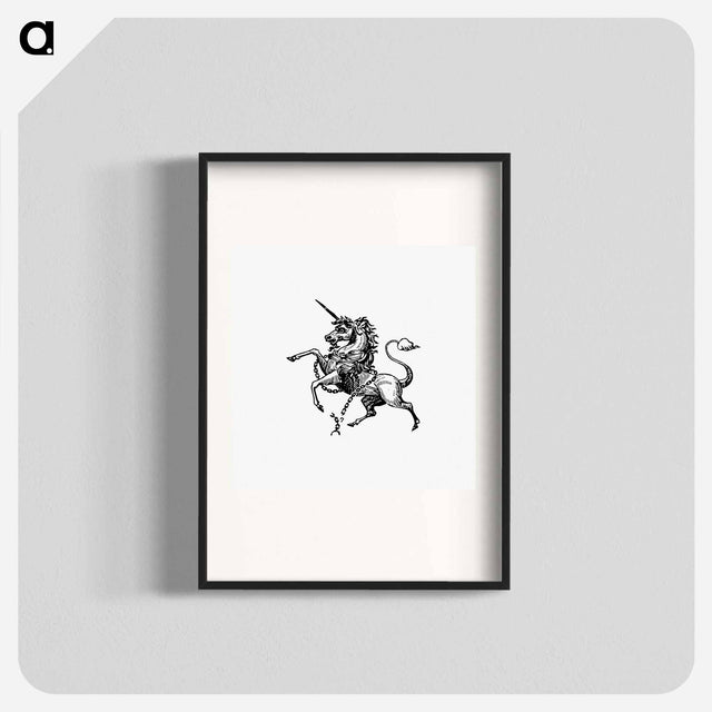 アートポスター-Unicorn Engraving
 - 大英図書館 Poster.