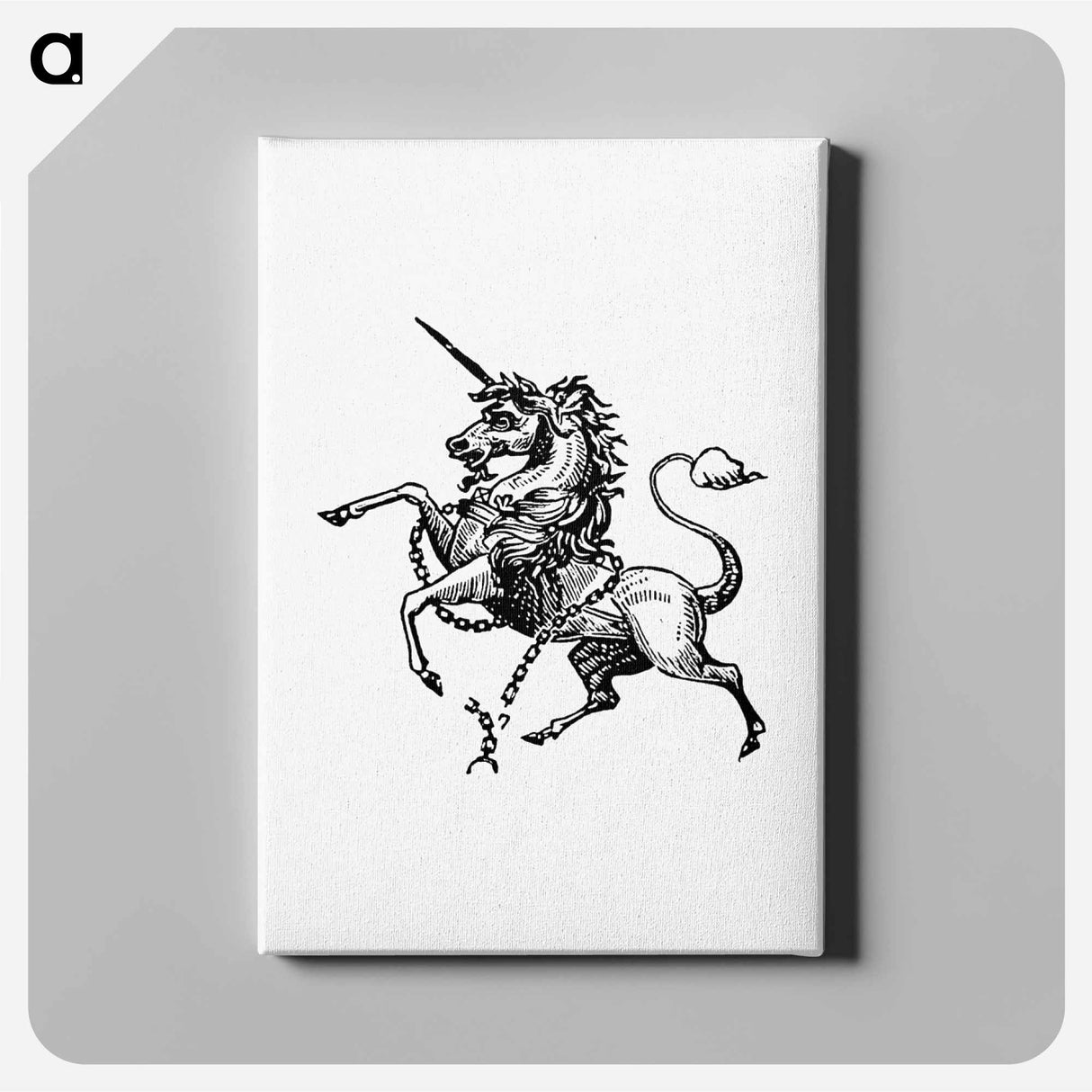 アートパネル-Unicorn Engraving
 - 大英図書館 Canvas.