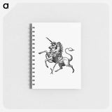 アートメモ帳-Unicorn Engraving
 - 大英図書館 Memo.
