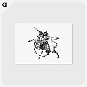 アートポストカード-Unicorn Engraving
 - 大英図書館 Postcard.