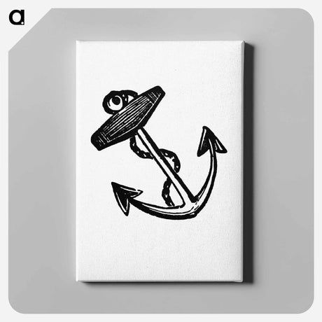 アートパネル-Anchor Engraving from Real Sailor-Songs
 - 大英図書館 Canvas.