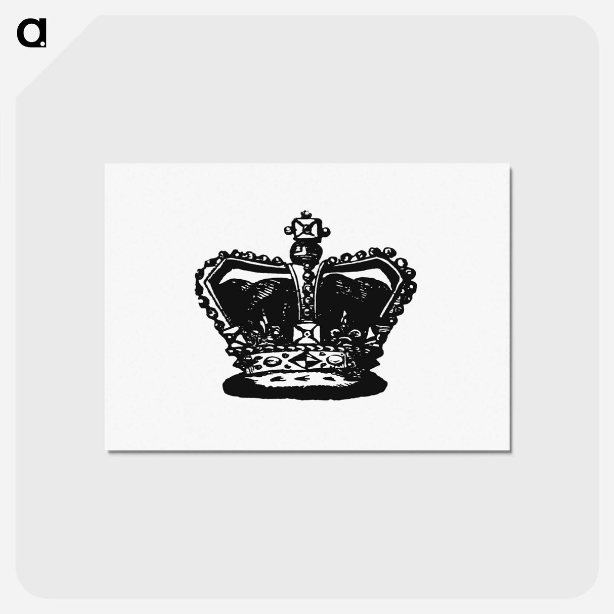 アートポストカード-Victorian Crown, after the British Library Original
 - 大英図書館 Postcard.