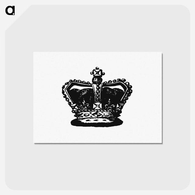 アートポストカード-Victorian Crown, after the British Library Original
 - 大英図書館 Postcard.