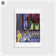アートポストカード-Blue Interior with Two Girls - アンリ マティス Postcard.