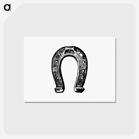 アートポストカード-Horseshoe Engraving
 - 大英図書館 Postcard.