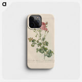 Rose illustration - ピエール ジョゼフ ルドゥーテ Phone Case.