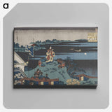 アートパネル-Hokusai's Abe no Nakamaro - 葛飾 北斎 Canvas.
