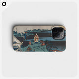 Hokusai's Abe no Nakamaro - Katsushika Hokusai Phone Case.
