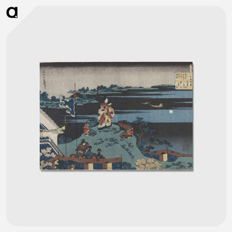 アートポストカード-Hokusai's Abe no Nakamaro - 葛飾 北斎 Postcard.