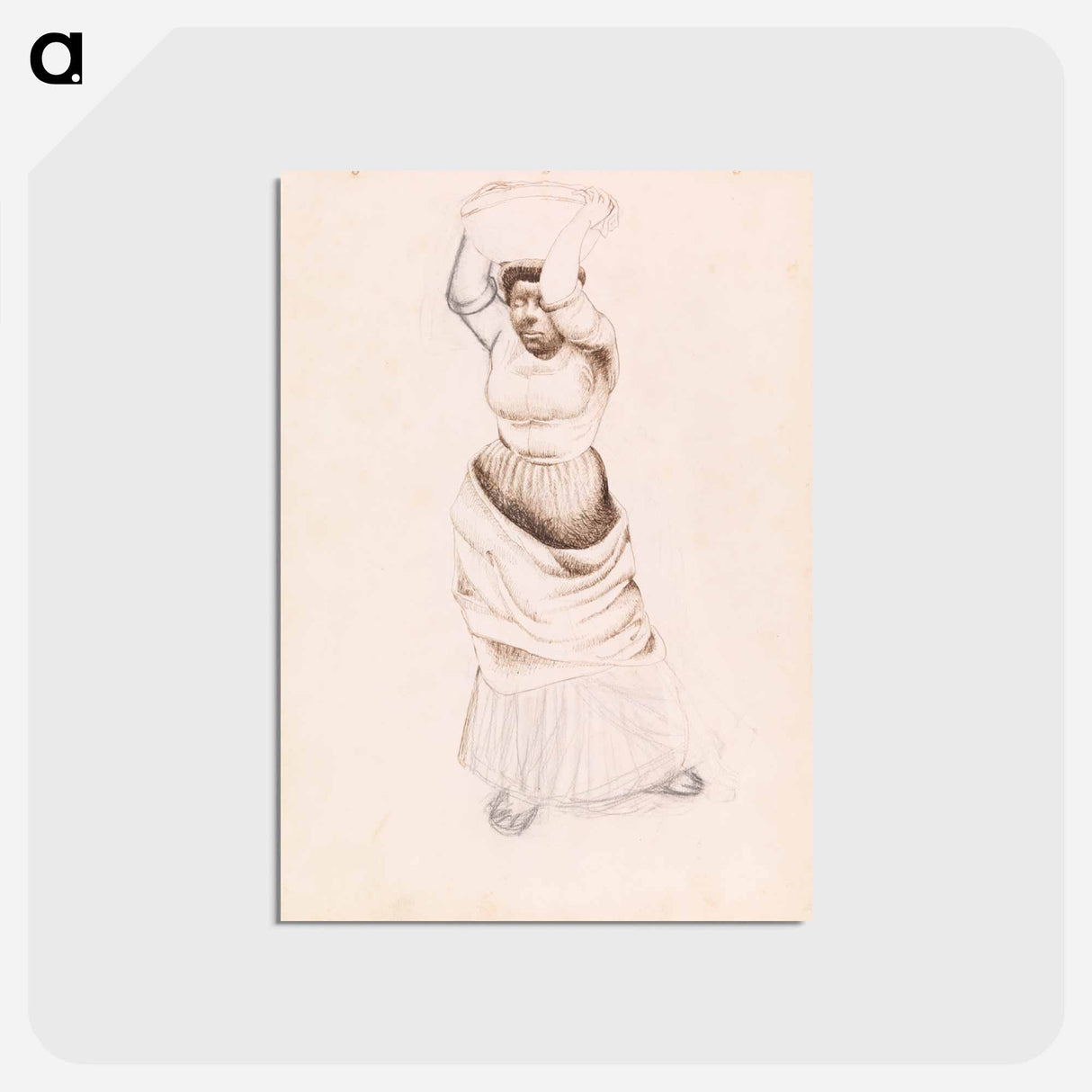 アートポストカード-Laundress
 - バーンズ・コレクション Postcard.