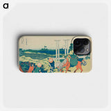 Hokusai's Thirty-six Views of Mount Fuji - Katsushika Hokusai Phone Case.