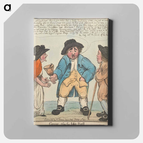 アートパネル-Great News for John Bull
 - イェール大学アートギャラリー Canvas.