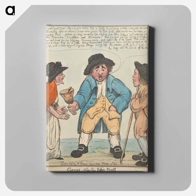 アートパネル-Great News for John Bull
 - イェール大学アートギャラリー Canvas.
