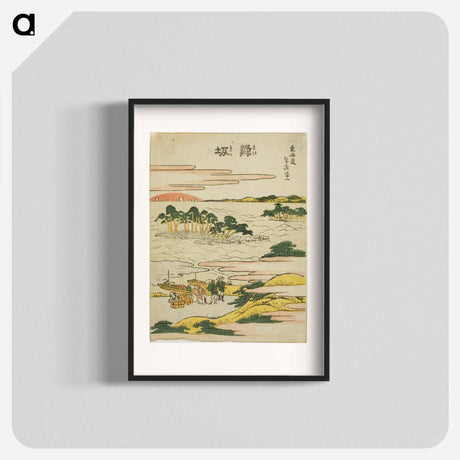 アートポスター-Katsushika Hokusai's landscape - 葛飾 北斎 Poster.