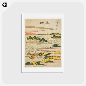 アートポストカード-Katsushika Hokusai's landscape - 葛飾 北斎 Postcard.