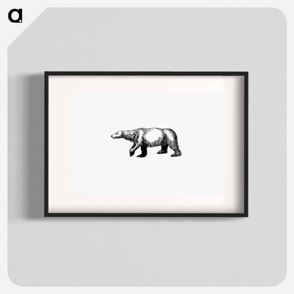 アートポスター-Polar Bear from A Peep At The Esquimaux; Or Scenes On The Ice: To Which Is Annexed A Polar Pastoral
 - 大英図書館 Poster.