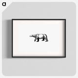 アートポスター-Polar Bear from A Peep At The Esquimaux; Or Scenes On The Ice: To Which Is Annexed A Polar Pastoral
 - 大英図書館 Poster.