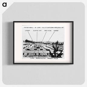 アートポスター-Farm Security Administration camp. Klamath Falls, Oregon. - ドロテア ラング Poster.