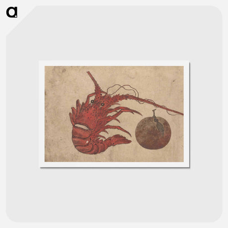 アートポストカード-Album of Sketches by Katsushika Hokusai and His Disciples - 葛飾 北斎 Postcard.