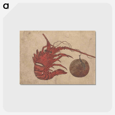 アートポストカード-Album of Sketches by Katsushika Hokusai and His Disciples - 葛飾 北斎 Postcard.