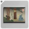 アートパネル-Hokusai's Poem by Ise - 葛飾 北斎 Canvas.