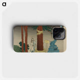 Hokusai's Poem by Ise - Katsushika Hokusai Phone Case.