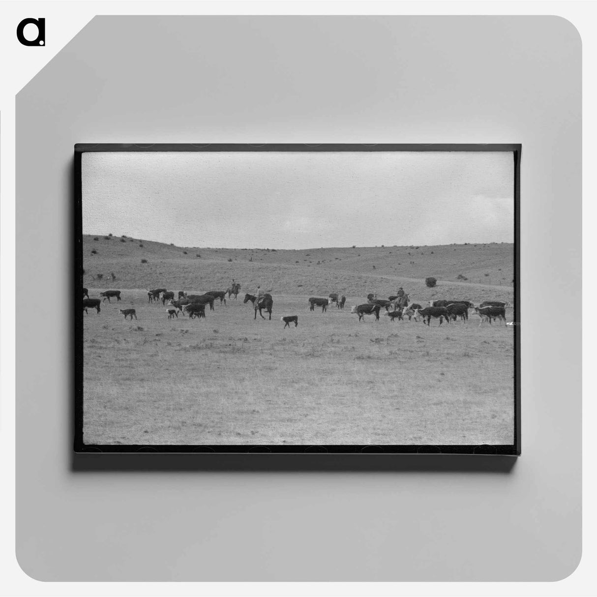 アートパネル-Shasta County Stream
 - ラッセル リー Canvas.