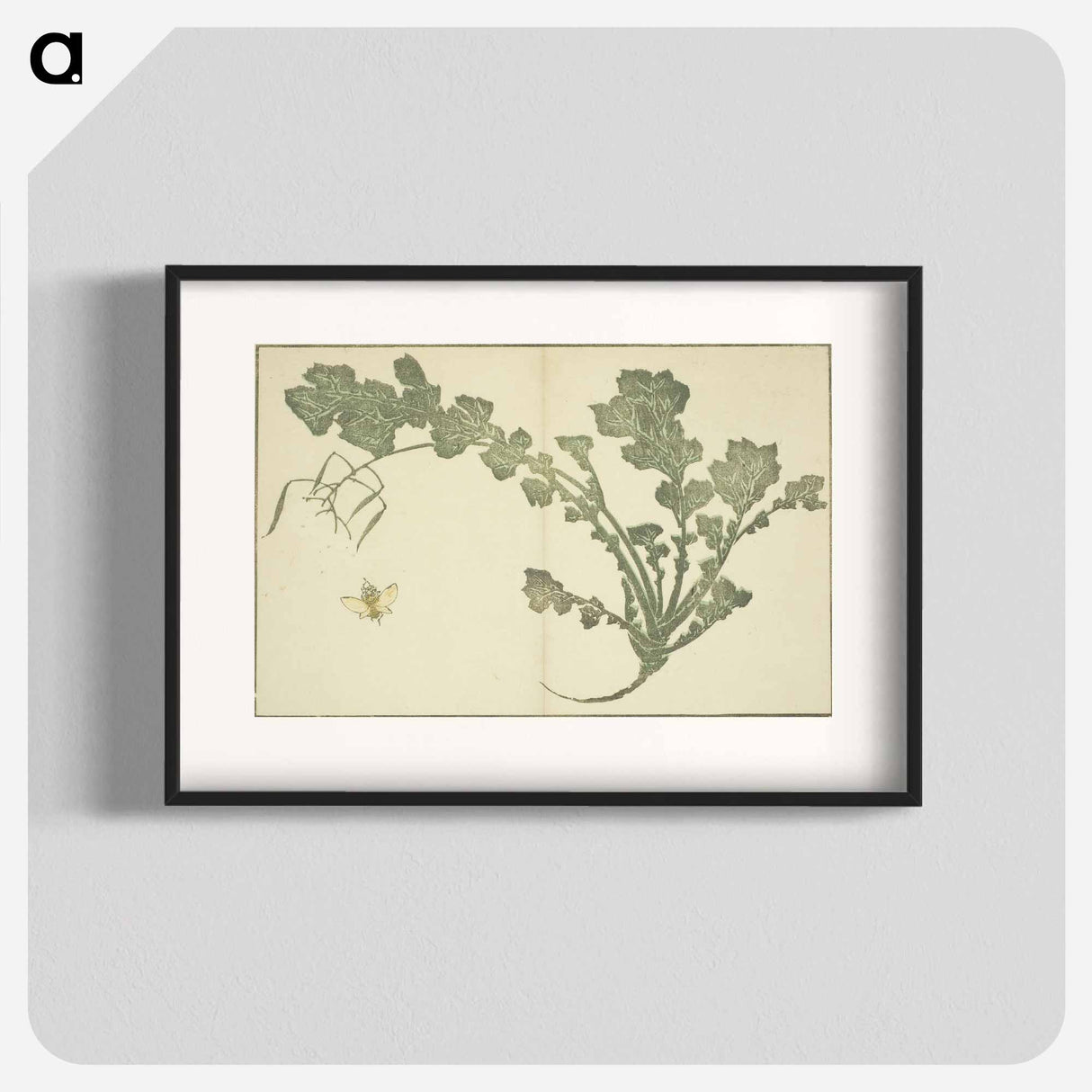 アートポスター-Hokusai's leaf - 葛飾 北斎 Poster.