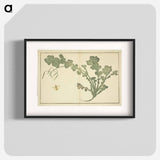 Hokusai's leaf - Katsushika Hokusai Poster.