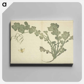 アートパネル-Hokusai's leaf - 葛飾 北斎 Canvas.