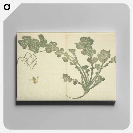 アートパネル-Hokusai's leaf - 葛飾 北斎 Canvas.