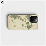 Hokusai's leaf - Katsushika Hokusai Phone Case.