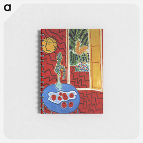 アートメモ帳-Red Interior. Still Life on a Blue Table - アンリ マティス Memo.