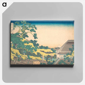 アートパネル-Surugadai in Edo - 葛飾 北斎 Canvas.