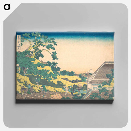 アートパネル-Surugadai in Edo - 葛飾 北斎 Canvas.