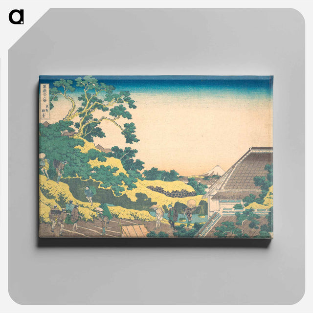 アートパネル-Surugadai in Edo - 葛飾 北斎 Canvas.