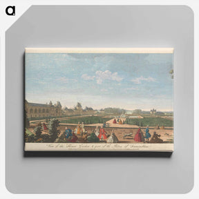 アートパネル-View of the Flower Garden, & part of the Palace of Fountainbleau
 - イェール大学アートギャラリー Canvas.