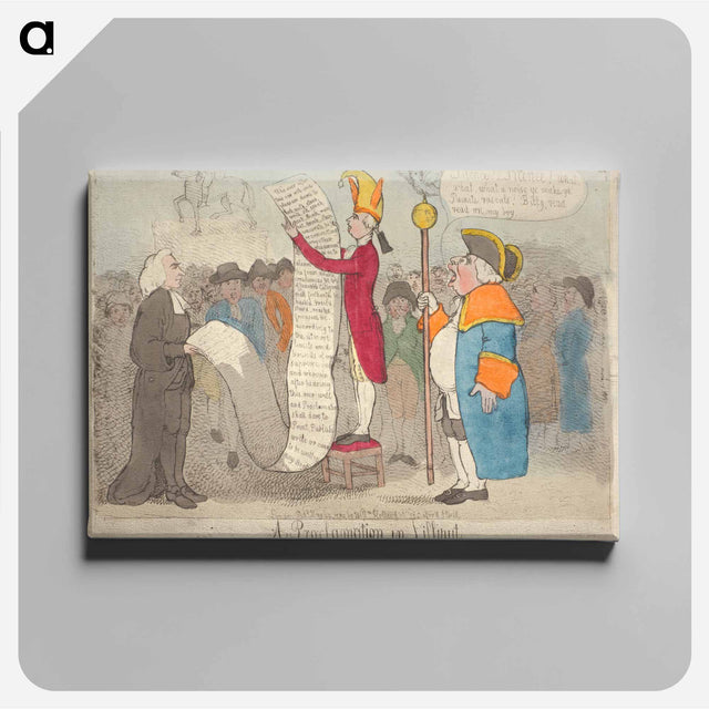 アートパネル-A Proclamation in Lilliput
 - イェール大学アートギャラリー Canvas.