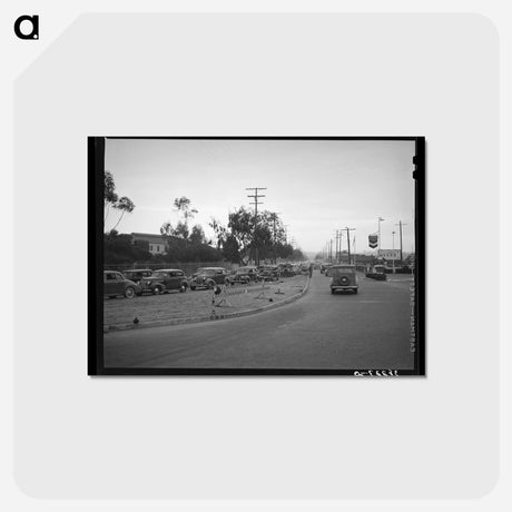 アートポストカード-Traffic at Intersection
 - ラッセル リー Postcard.