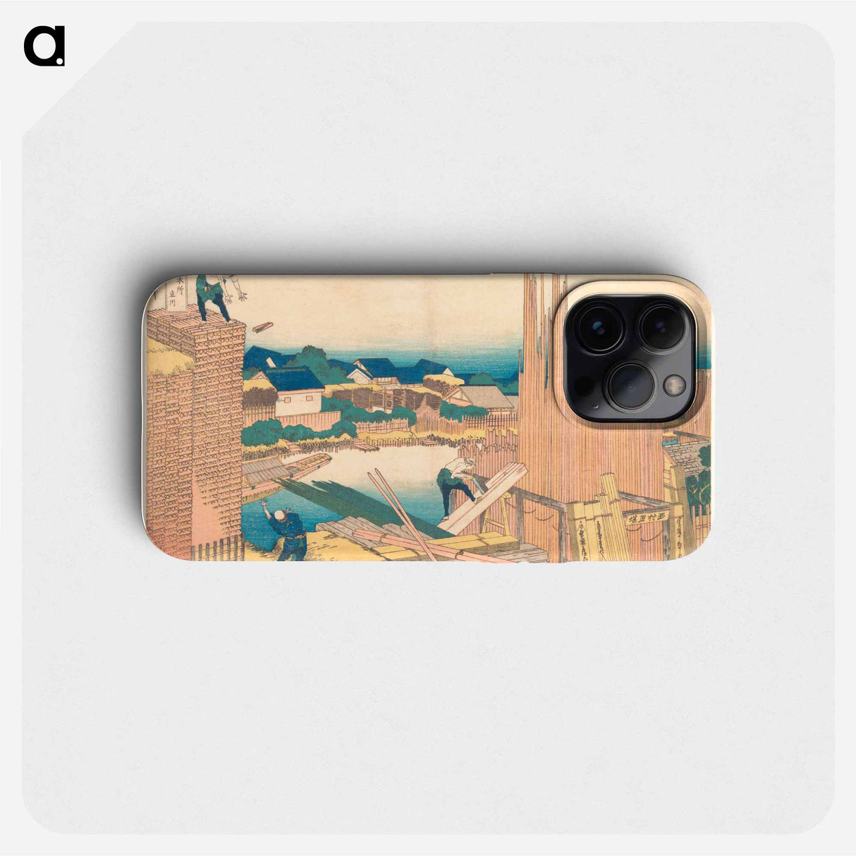 Tatekawa in Honjō - 葛飾 北斎 Phone Case.