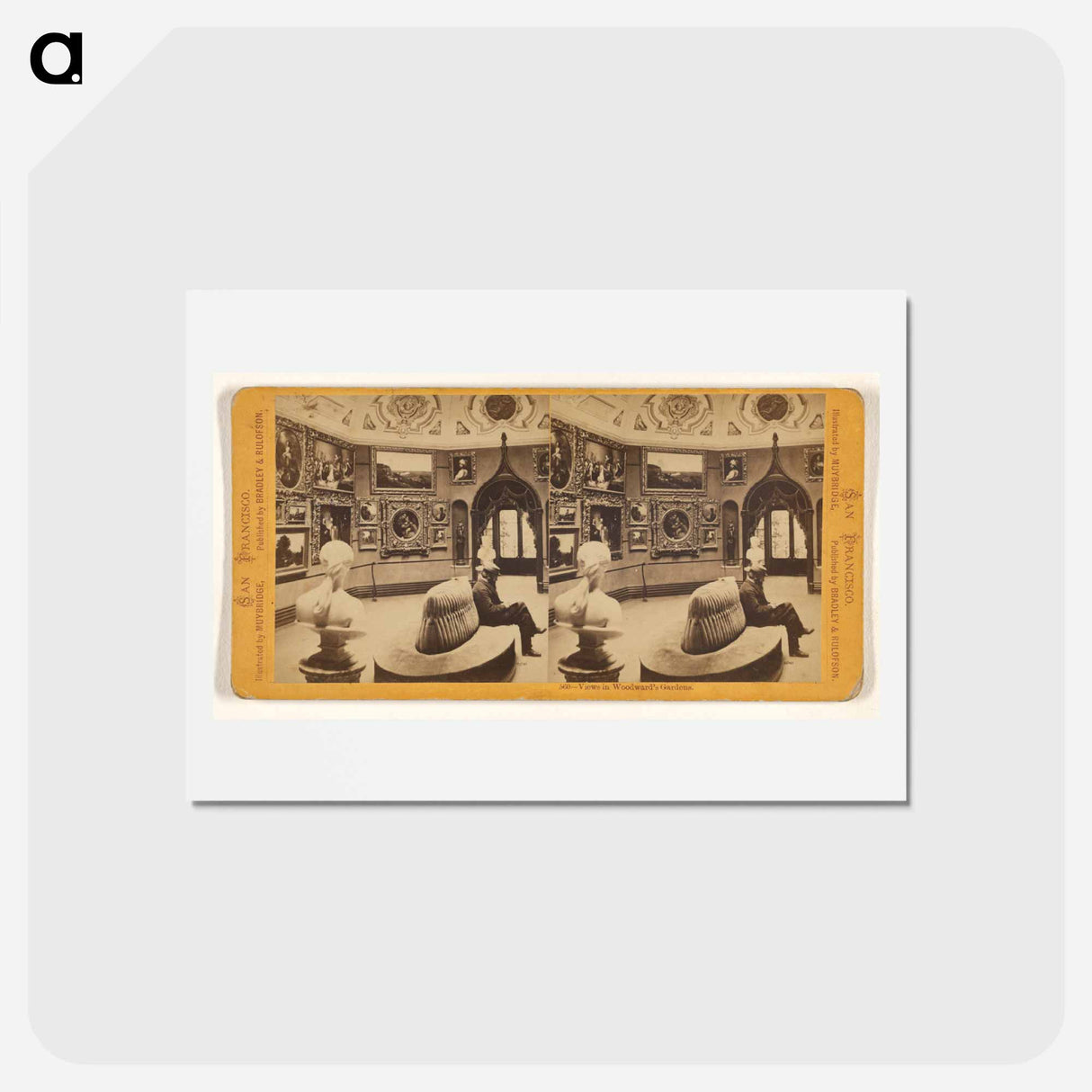 アートポストカード-Views in Woodward's Gardens
 - エドワード マイブリッジ Postcard.