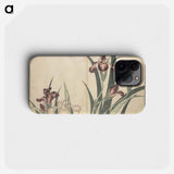 花菖蒲 - 葛飾 北斎 Phone Case.