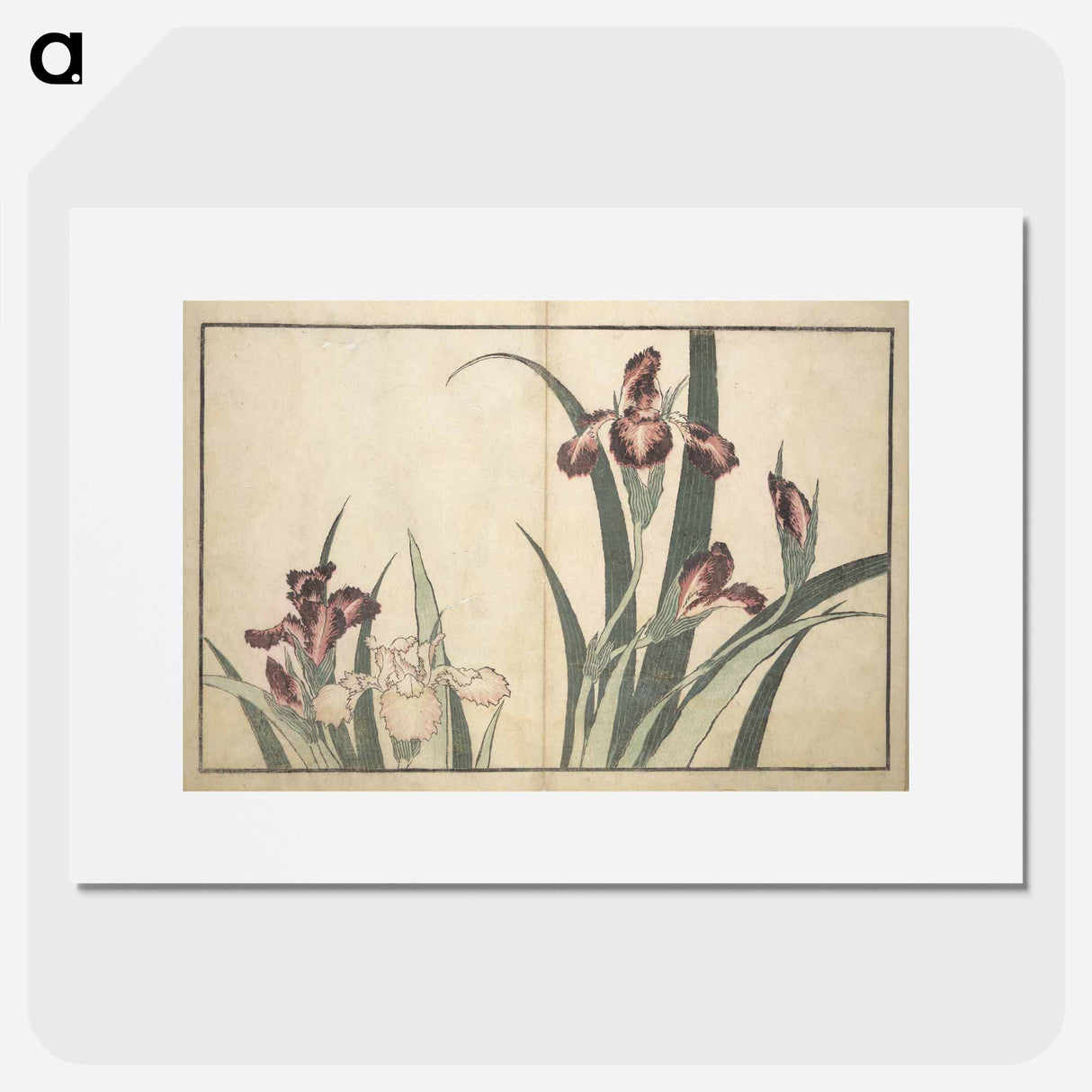 A Realistic Sketchbook by Hokusai - Katsushika Hokusai Poster.