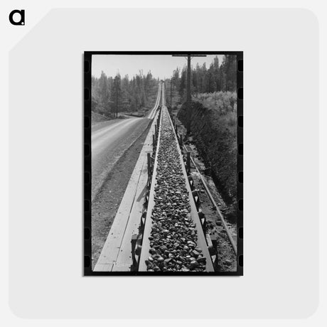 アートポストカード-Gravel on Conveyor Belt, Shasta Dam
 - ラッセル リー Postcard.